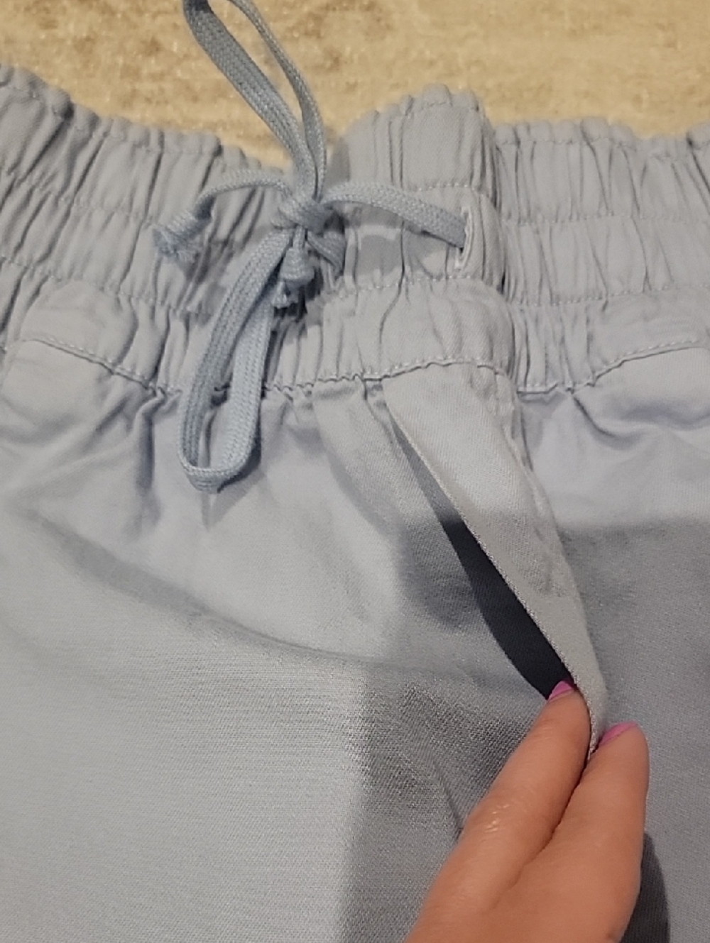 aerie Light Blue Drawstring Pull OnShorts~Size Medium~New With Tags - Picture 4 of 12